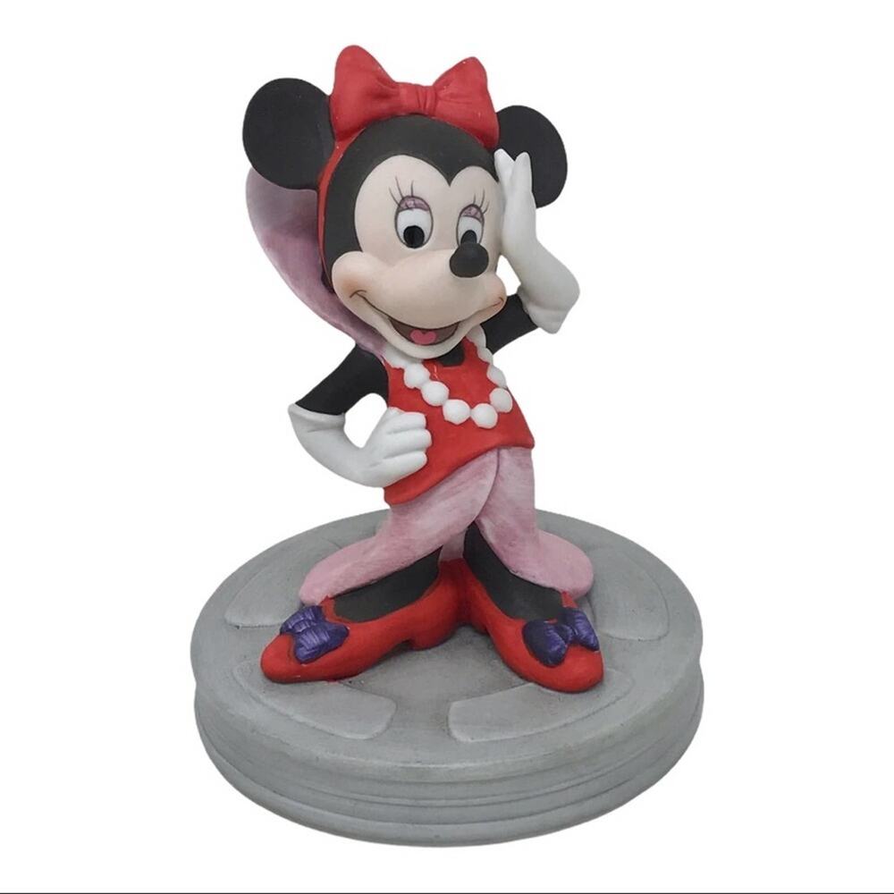 Disney Collectables Glamorous Minnie Mouse Vintage Porcelain Figurine